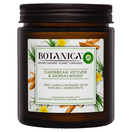 Botanica By Air Wick Candle Caribbean Vetiver & Sandalwood 205g