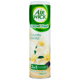 Air Wick 2 in 1 Floor Carpet Deodorant Powder Country Vanilla 500g