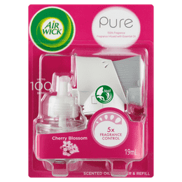 Air Wick Pure Scented Oil Diffuser & Refill Cherry Blossom 19mL