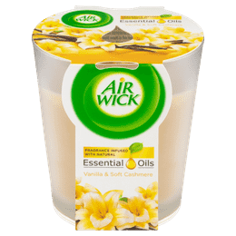 Air Wick Essential Oils Candle Vanilla & Soft Cashmere