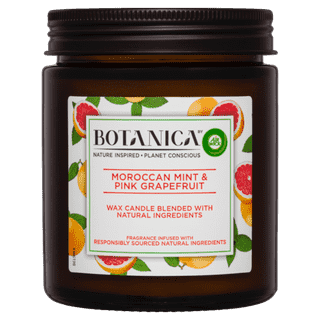 Botanica By Air Wick Candle Moroccan Mint & Pink Grapefruit 205g