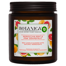 Botanica By Air Wick Candle Moroccan Mint & Pink Grapefruit 205g